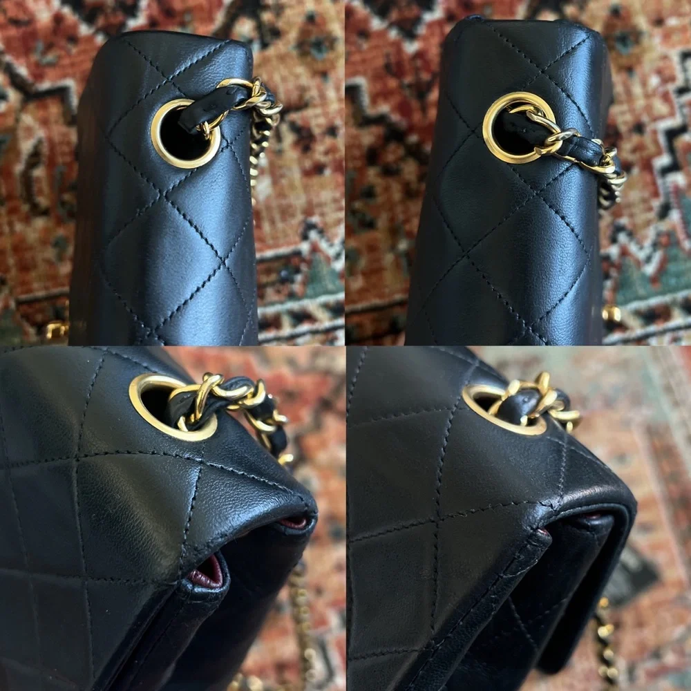 SOLD** Chanel Vintage Classic Mini Square Single Flap Bag - Picture 10 of 14